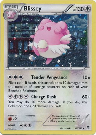 Blissey (81/119) (Cosmos Holo) [XY: Phantom Forces] | Game Haven TX