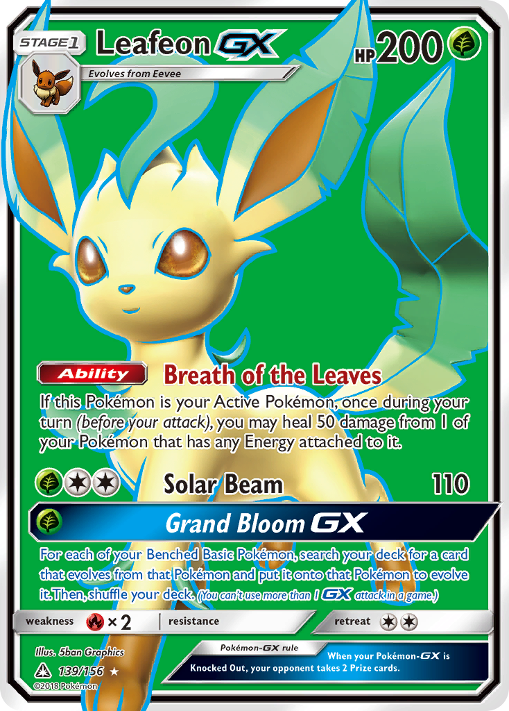 Leafeon GX (139/156) [Sun & Moon: Ultra Prism] | Game Haven TX