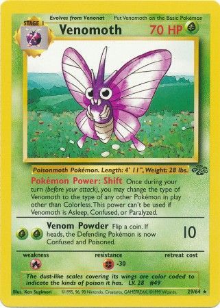 Venomoth (29/64) [Jungle Unlimited] | Game Haven TX