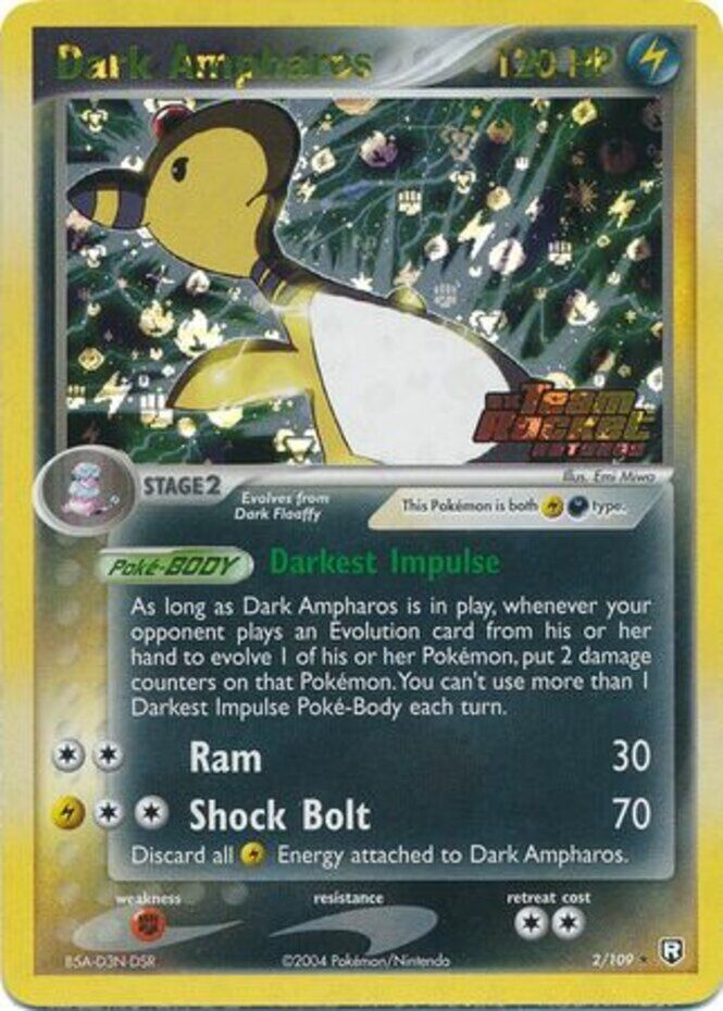 Dark Ampharos (2/109) (Stamped) [EX: Team Rocket Returns] | Game Haven TX