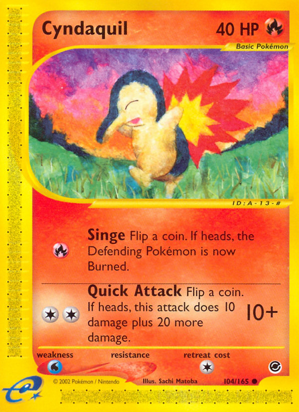 Cyndaquil (104/165) [Expedition: Base Set] | Game Haven TX