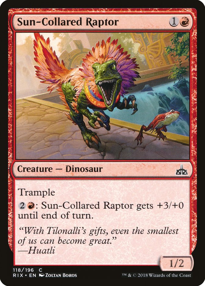 Sun-Collared Raptor [Rivals of Ixalan] | Game Haven TX