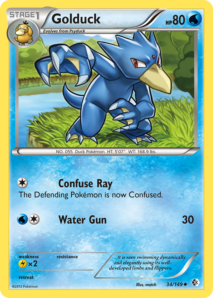 Golduck (34/149) [Black & White: Boundaries Crossed] | Game Haven TX