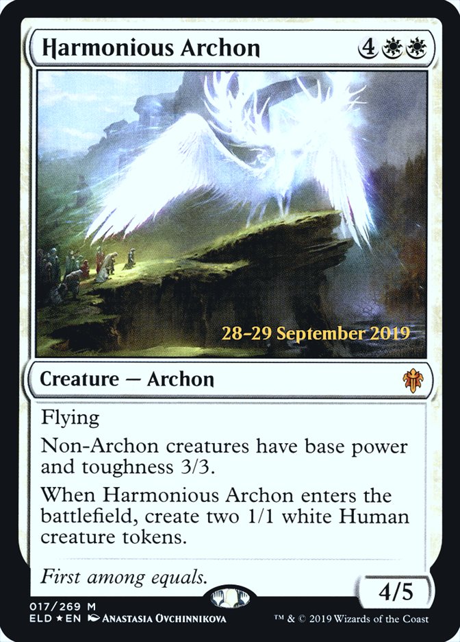 Harmonious Archon [Throne of Eldraine Promos] | Game Haven TX