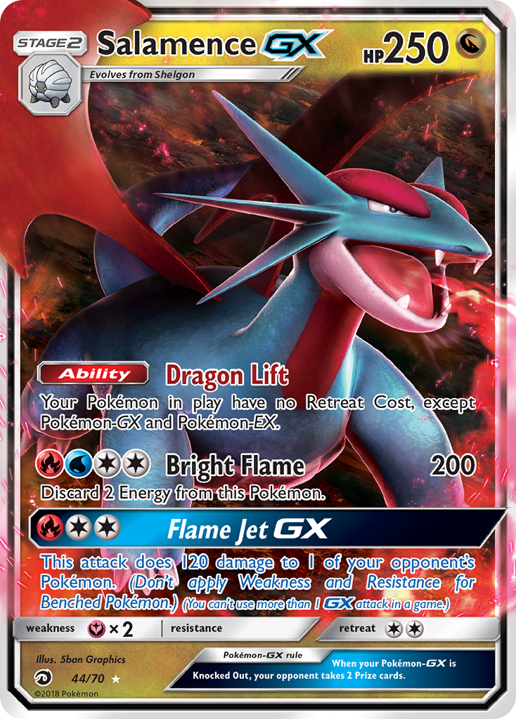 Salamence GX (44/70) [Sun & Moon: Dragon Majesty] | Game Haven TX