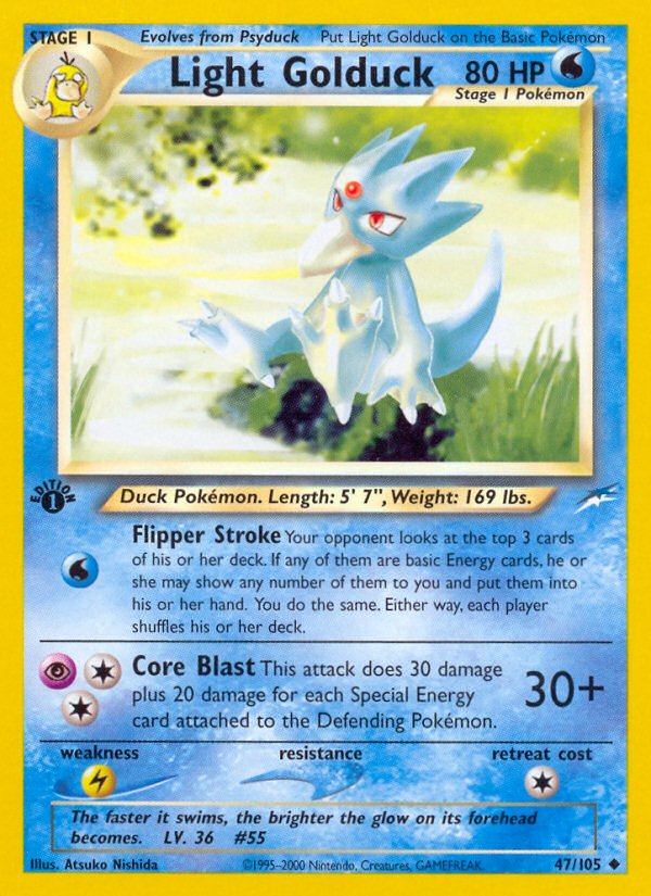Light Golduck (47/105) [Neo Destiny 1st Edition] | Game Haven TX