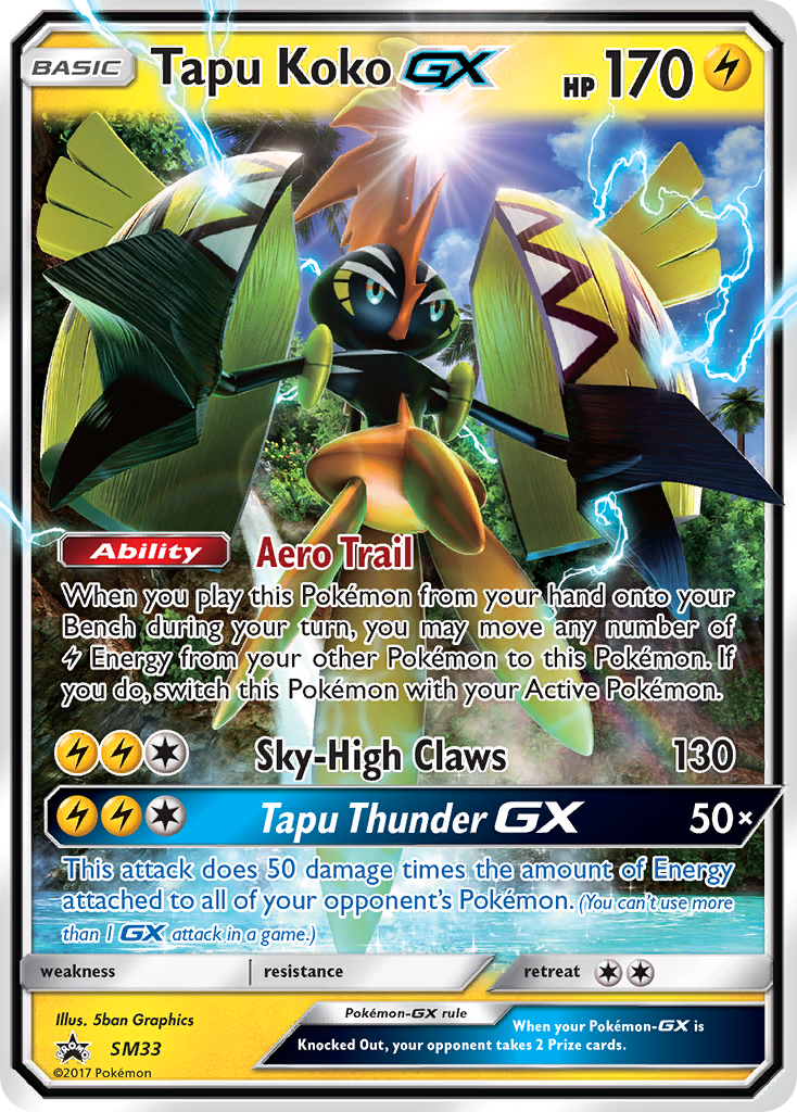 Tapu Koko GX (SM33) [Sun & Moon: Black Star Promos] | Game Haven TX