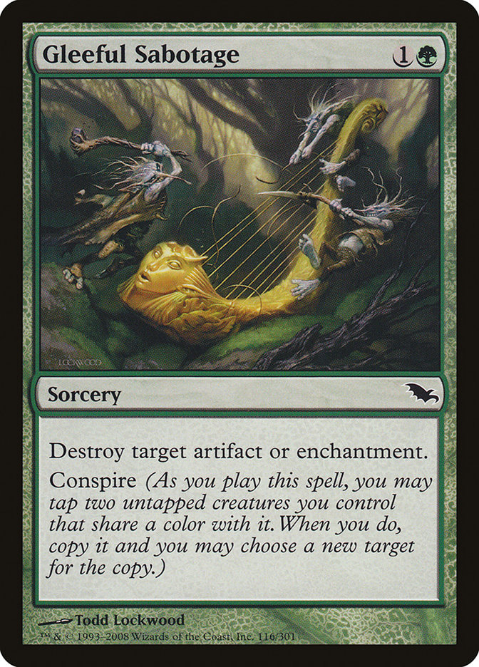 Gleeful Sabotage [Shadowmoor] | Game Haven TX