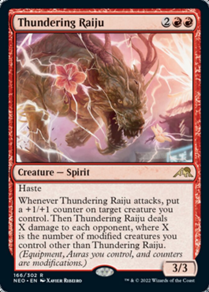 Thundering Raiju [Kamigawa: Neon Dynasty] | Game Haven TX