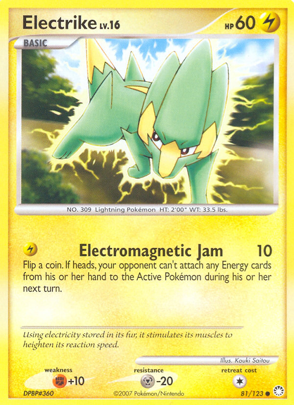 Electrike (81/123) [Diamond & Pearl: Mysterious Treasures] | Game Haven TX