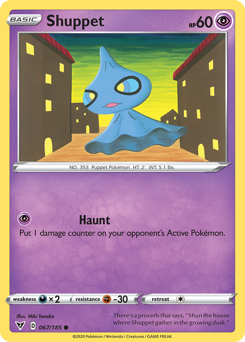 Shuppet (067/185) [Sword & Shield: Vivid Voltage] | Game Haven TX