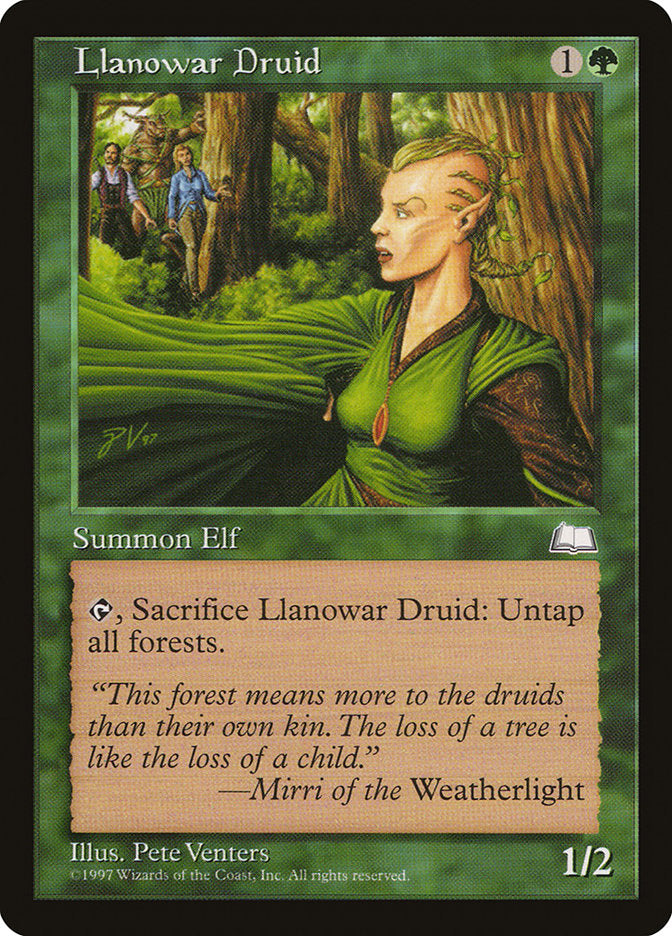 Llanowar Druid [Weatherlight] | Game Haven TX