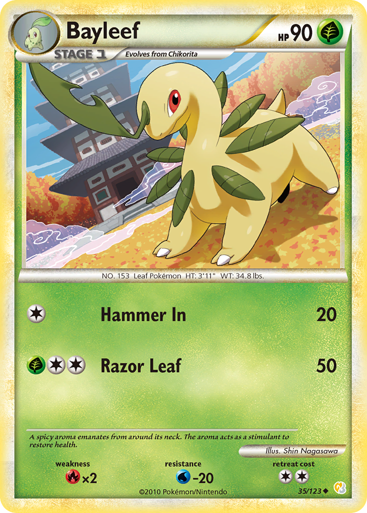 Bayleef (35/123) [HeartGold & SoulSilver: Base Set] | Game Haven TX