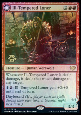 Ill-Tempered Loner // Howlpack Avenger [Innistrad: Crimson Vow Prerelease Promos] | Game Haven TX