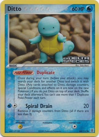 Ditto (64/113) (Stamped) [EX: Delta Species] | Game Haven TX