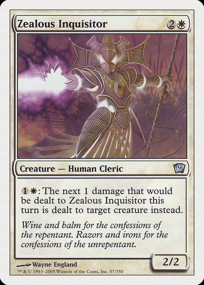 Zealous Inquisitor [Ninth Edition] | Game Haven TX