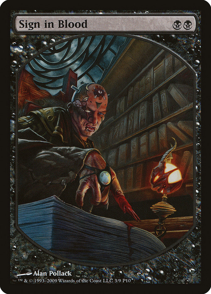 Sign in Blood [Magic Player Rewards 2010] | Game Haven TX