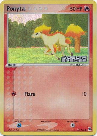 Ponyta (78/113) (Stamped) [EX: Delta Species] | Game Haven TX