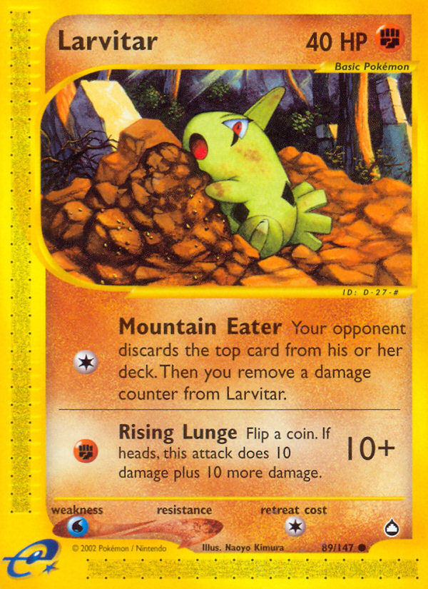 Larvitar (89/147) [Aquapolis] | Game Haven TX