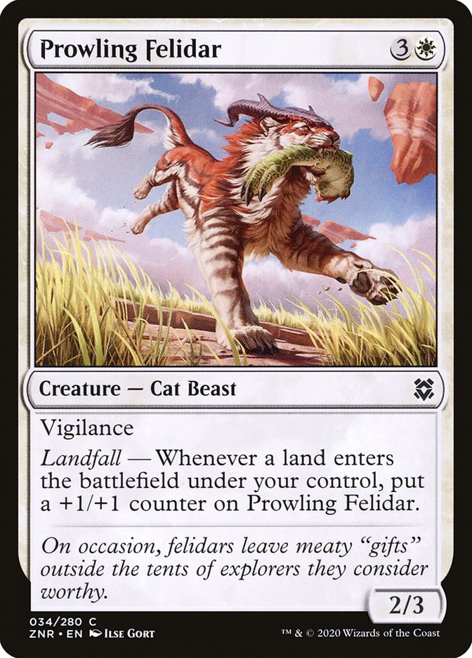 Prowling Felidar [Zendikar Rising] | Game Haven TX