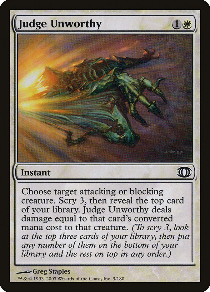 Judge Unworthy [Future Sight] | Game Haven TX