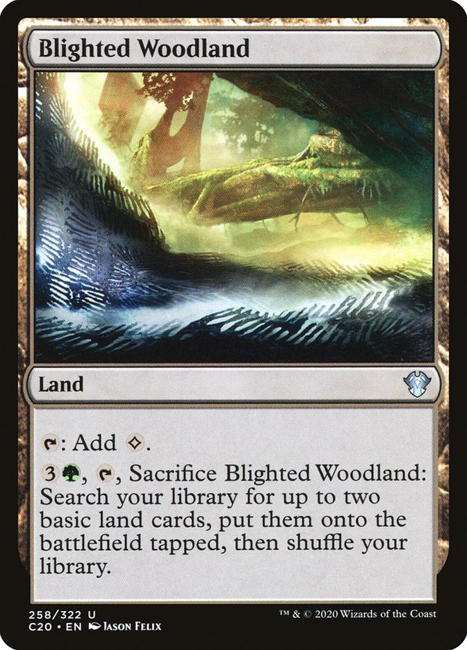 Blighted Woodland [Commander 2020] | Game Haven TX
