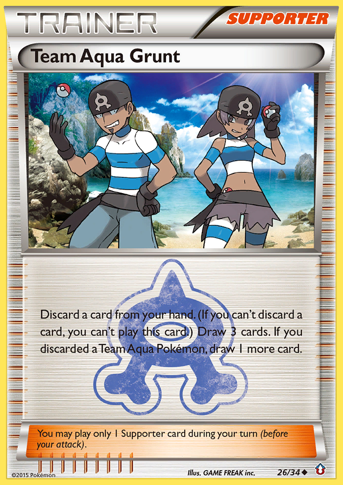 Team Aqua Grunt (26/34) [XY: Double Crisis] | Game Haven TX