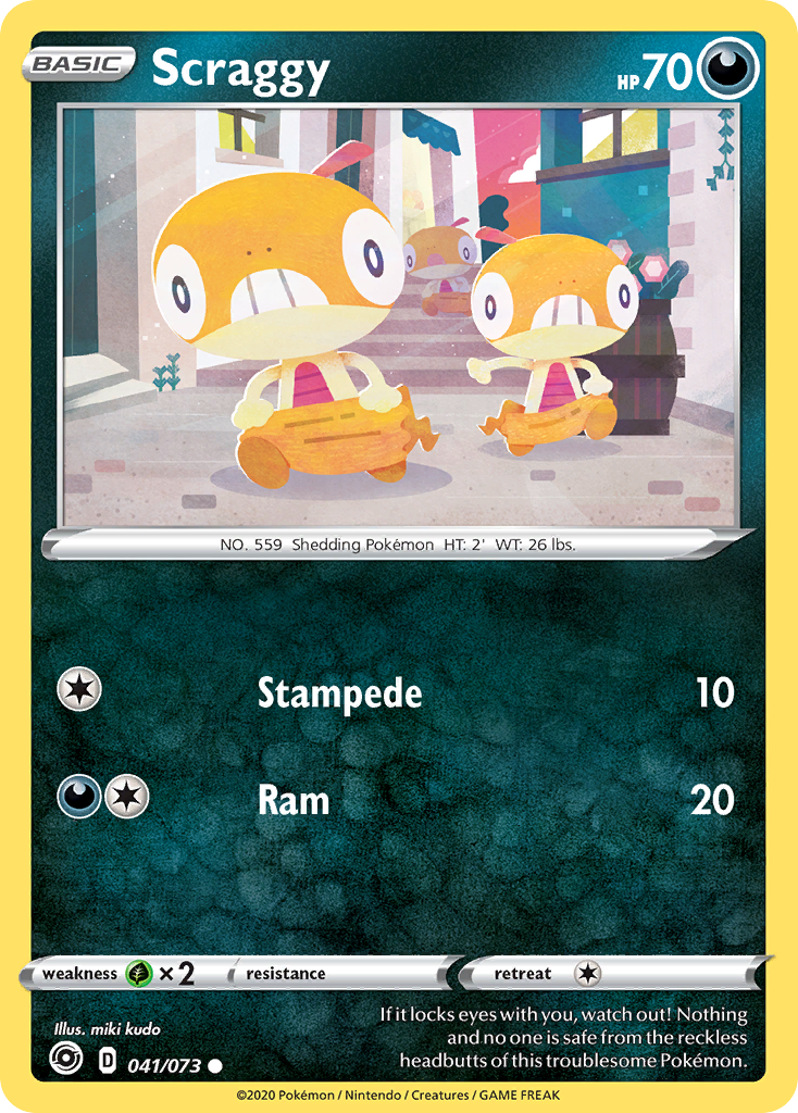 Scraggy (041/073) [Sword & Shield: Champion's Path] | Game Haven TX