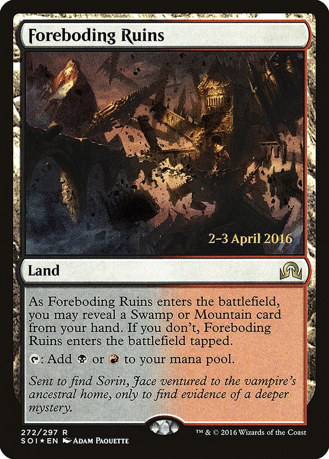 Foreboding Ruins [Shadows over Innistrad Promos] | Game Haven TX