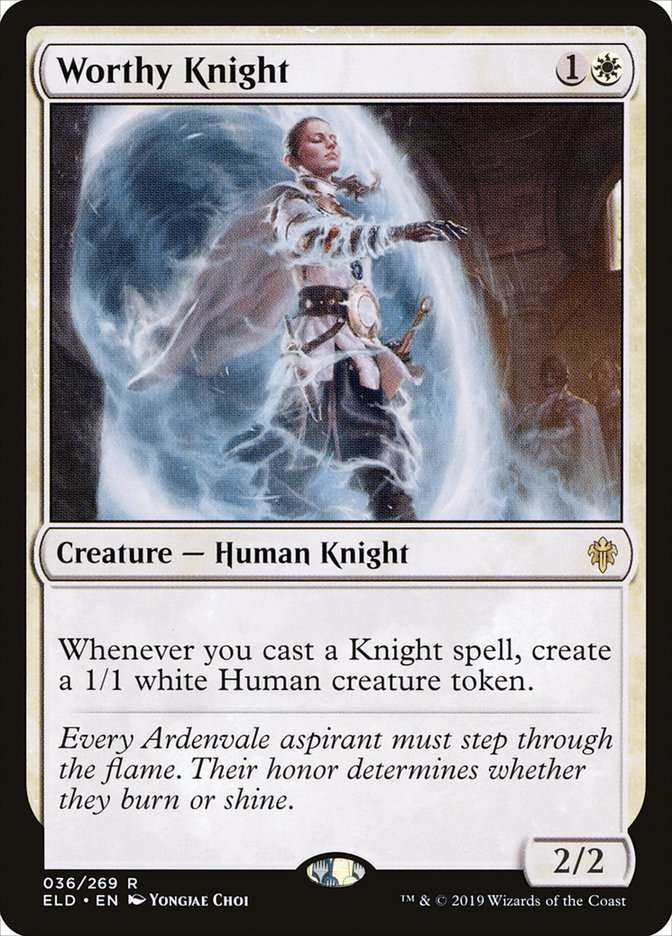Worthy Knight [Throne of Eldraine] | Game Haven TX