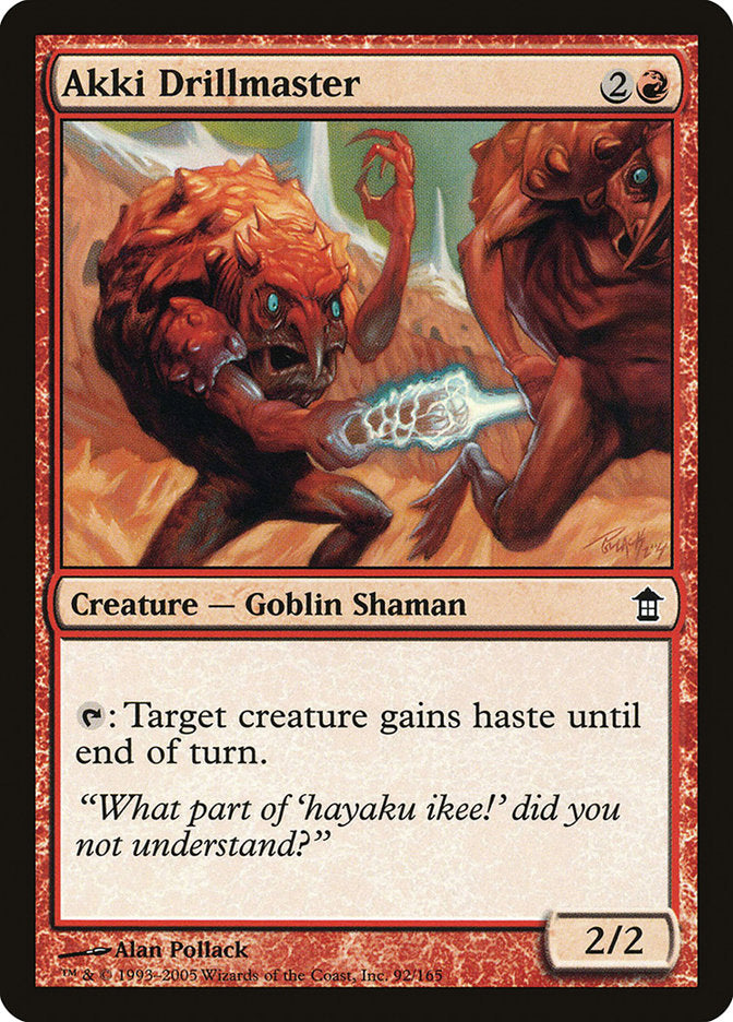 Akki Drillmaster [Saviors of Kamigawa] | Game Haven TX