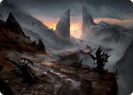 Haunted Ridge Art Card [Innistrad: Midnight Hunt Art Series] | Game Haven TX