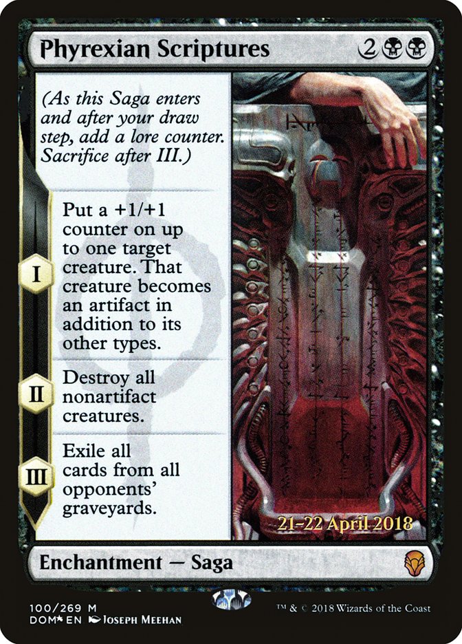 Phyrexian Scriptures [Dominaria Promos] | Game Haven TX