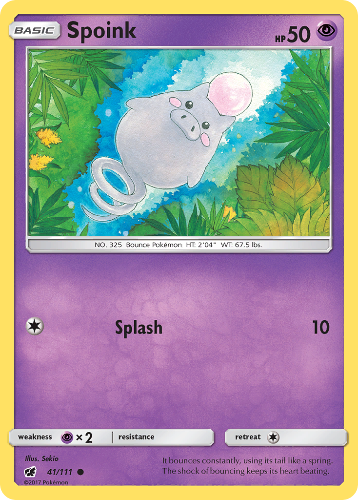 Spoink (41/111) [Sun & Moon: Crimson Invasion] | Game Haven TX