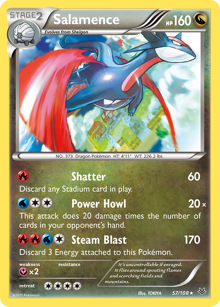 Salamence (57/108) [XY: Roaring Skies] | Game Haven TX