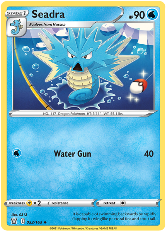 Seadra (032/163) [Sword & Shield: Battle Styles] | Game Haven TX