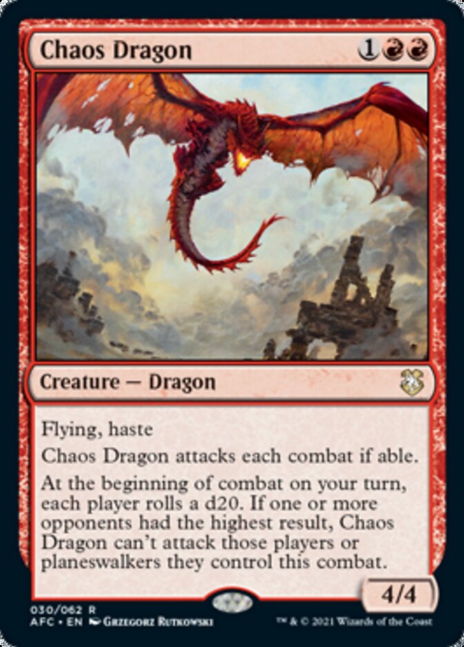 Chaos Dragon [Dungeons & Dragons: Adventures in the Forgotten Realms Commander] | Game Haven TX