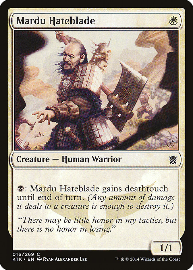 Mardu Hateblade [Khans of Tarkir] | Game Haven TX