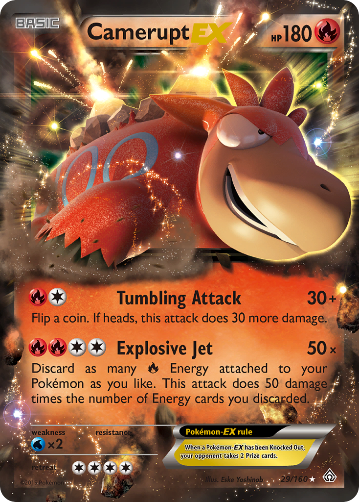 Camerupt EX (29/160) [XY: Primal Clash] | Game Haven TX
