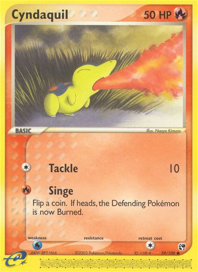 Cyndaquil (59/100) [EX: Sandstorm] | Game Haven TX