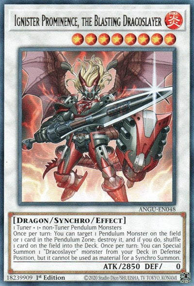 Ignister Prominence, the Blasting Dracoslayer (Rare) [ANGU-EN048] Rare | Game Haven TX