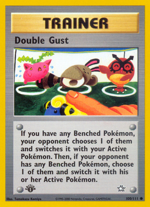 Double Gust (100/111) [Neo Genesis 1st Edition] | Game Haven TX