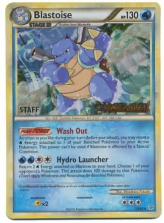Blastoise (13/95) (Staff Prerelease Promo) [HeartGold & SoulSilver: Black Star Promos] | Game Haven TX