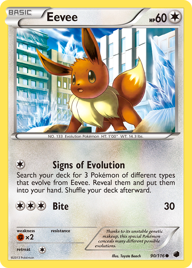 Eevee (90/116) [Black & White: Plasma Freeze] | Game Haven TX