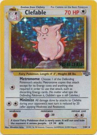 Clefable (1/64) (Prerelease Promo) [Jungle Unlimited] | Game Haven TX