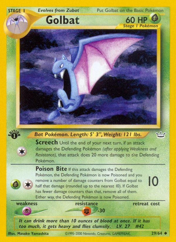 Golbat (29/64) [Neo Revelation 1st Edition] | Game Haven TX
