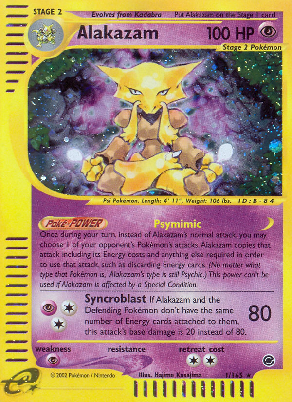 Alakazam (1/165) [Expedition: Base Set] | Game Haven TX