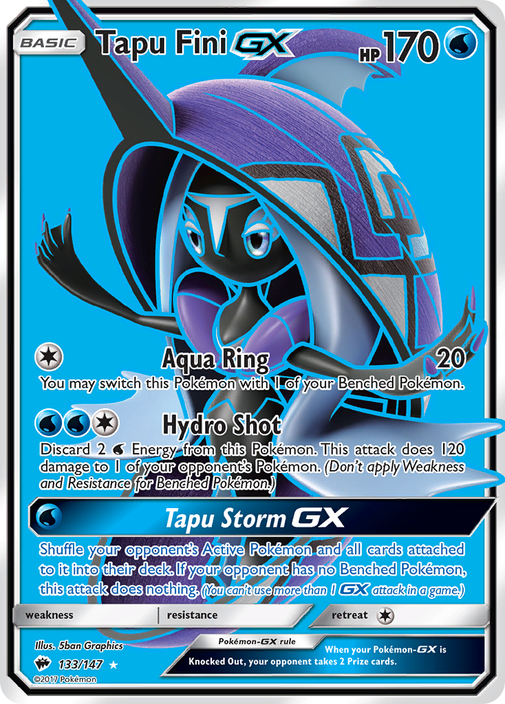 Tapu Fini GX (133/147) [Sun & Moon: Burning Shadows] | Game Haven TX