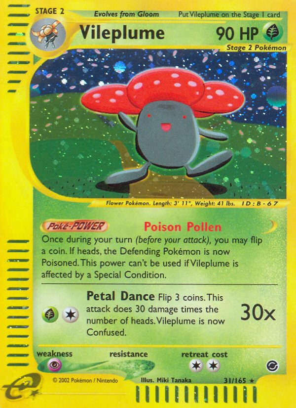 Vileplume (31/165) [Expedition: Base Set] | Game Haven TX