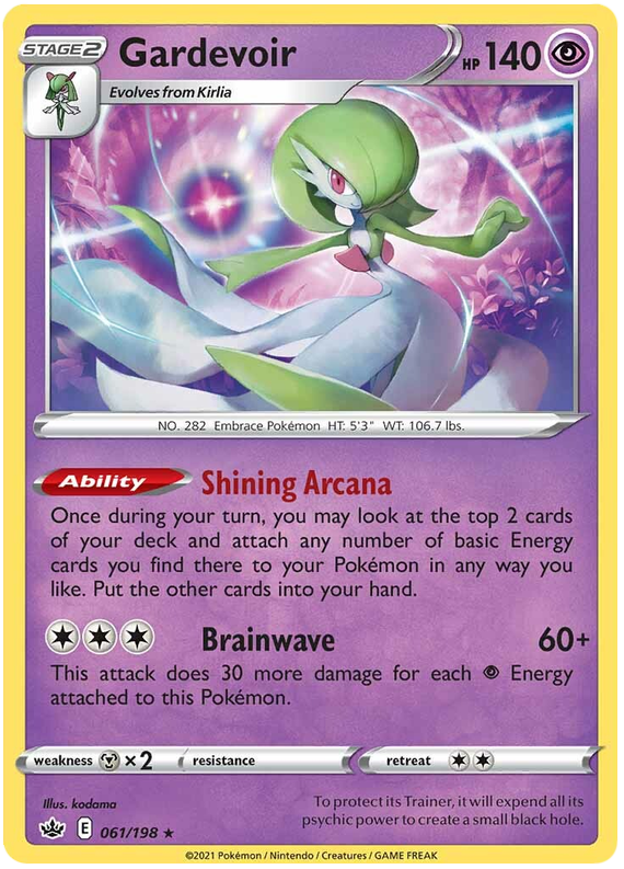 Gardevoir (061/198) (Theme Deck Exclusive) [Sword & Shield: Chilling Reign] | Game Haven TX
